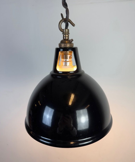 Image 1 of Vintage industriële zwart geverfde hanglamp, jaren 2000