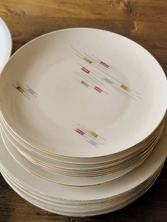 Image 1 of Vintage porseleinen servies - Moschendorf Bavaria, ca. 1950–1957