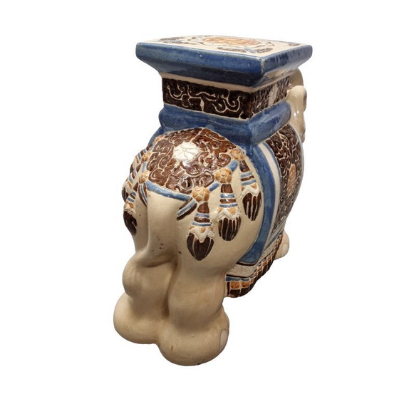 Image 1 of Vintage elephant plant table