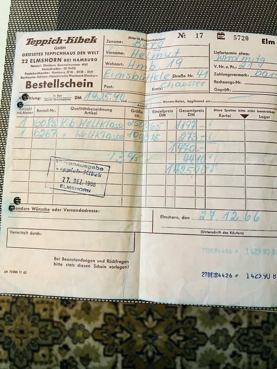 Image 1 of Tapis persan 100% laine vierge 250x365