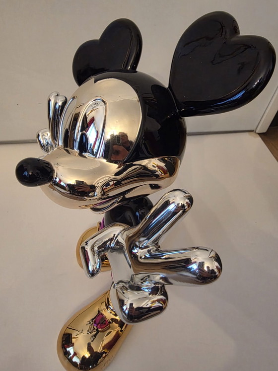 Diederik van Apple, World Love, Scultura Cromata (28/30), Con COA & Scatola, Sculture, Cromo, Nero (foto 5 di 9)