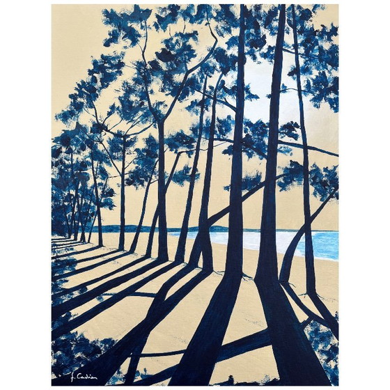 Image 1 of Acryl auf bespanntem Karton.   Format 40x30cm.