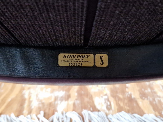 Image 1 of Strässle King Chair & King Pouf - 1960s