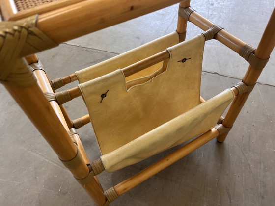 Portariviste vintage in bambù – Rattan, Skai (photo 3 of 6)