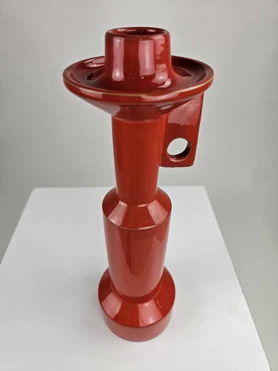 Image 1 of Ensemble de bougeoirs en céramique Enzo Bioli pour Il Picchio Italie 1970