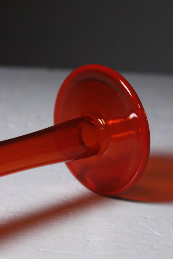 Blown Glass Vase Design Tom Connally Greenwich Flint Craft 1970s (photo 5 of 7)