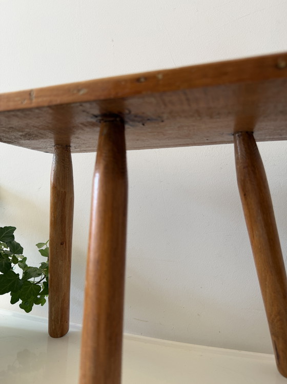 Image 1 of Table à plantes en bois style milieu du siècle