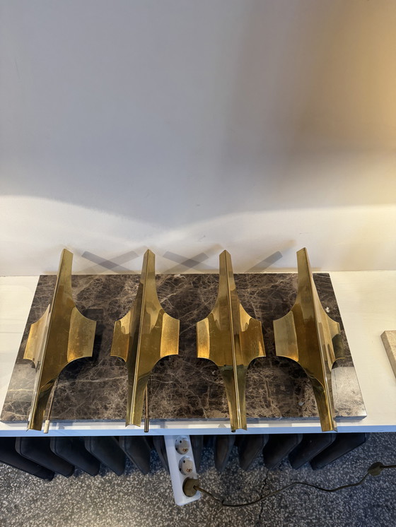 Image 1 of 4 apliques Wilhelm Braun Feldweg para Doria Leuchten,