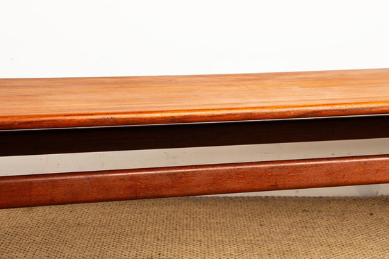 Image 1 of Mesa de centro o banco de entrada muy grande de teca danesa por Borge Mogensen para Soborg mobelfabrik.