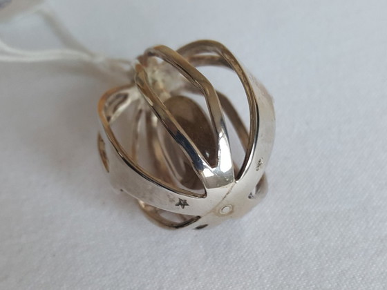 Image 1 of Jewelry: pendant, silver and rock crystal, unique, 1960s