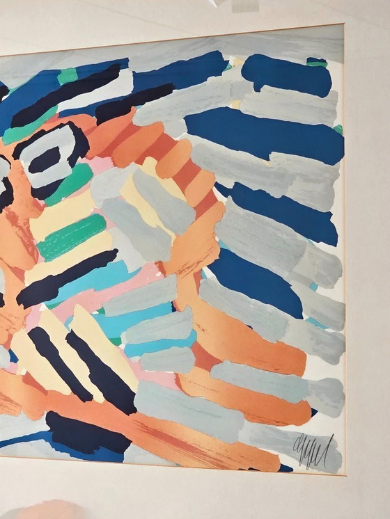 Image 1 of Karel Appel – Maskengesicht – 61/175 – Handsigniert