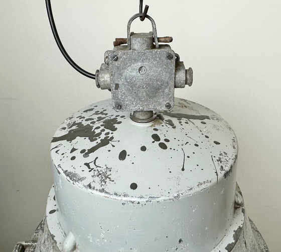 Image 1 of Lampada a sospensione industriale in alluminio pressofuso polacco di Mesko, anni '70