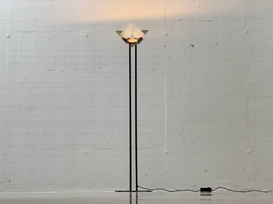 Image 1 of Conjunto de 2 lámparas de pie con cristal de Murano, Italia, años 80