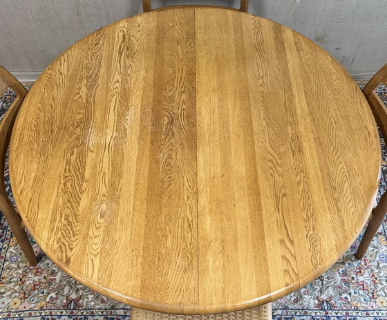 Image 1 of Ensemble de salle à manger Niels Otto Møller - modèle 84 chaises 4+1