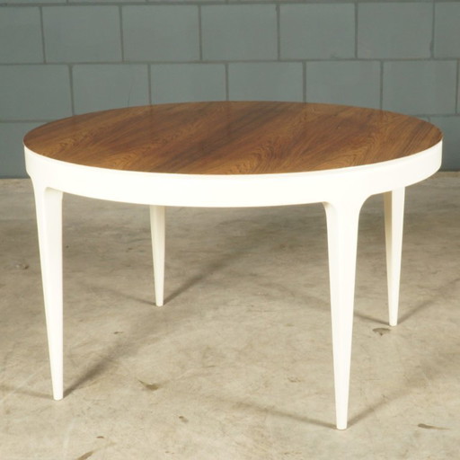 Vintage salontafel – notenhout – jaren 70