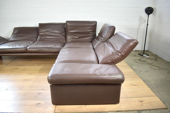 Image 1 of Divano in pelle Koinor Raoul in marrone con braccioli e schienali regolabili