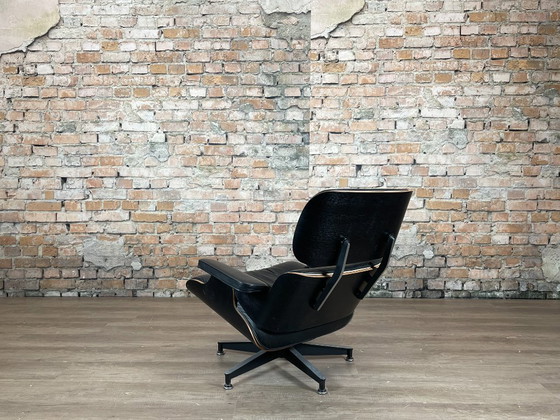 Herman Miller Eames Lounge Chair + Ottoman – Zwart | C. & R. Eames – Stoelen / fauteuils, Leather, Metal (photo 6 of 11)