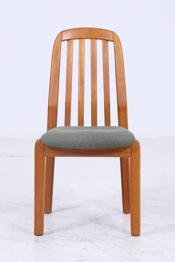 Image 1 of Set of 4 vintage teak Dyrlund chairs from the 60s | Mid - Century kitchen chair dining chairs vintage retro #06-48