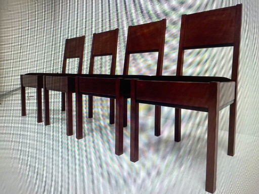The Hague School Dining Room Chair Set by Muntendam for Lov, 1920s