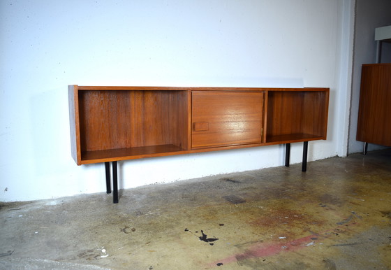 Image 1 of 1960s Danish Teak Sideboard Vintage Cabinet Mid Century Shelf Shelf 
