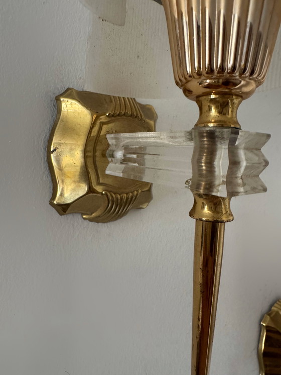 Image 1 of Applique in perspex anni '60 in oro