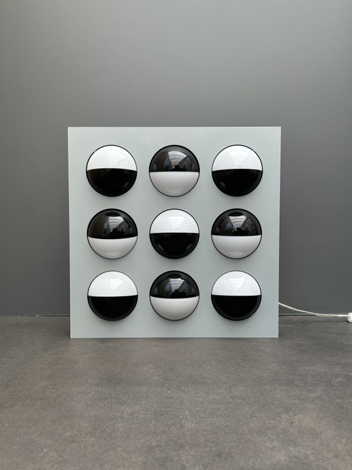 “Fifty Fifty” light object by Paul Talman - 1990s