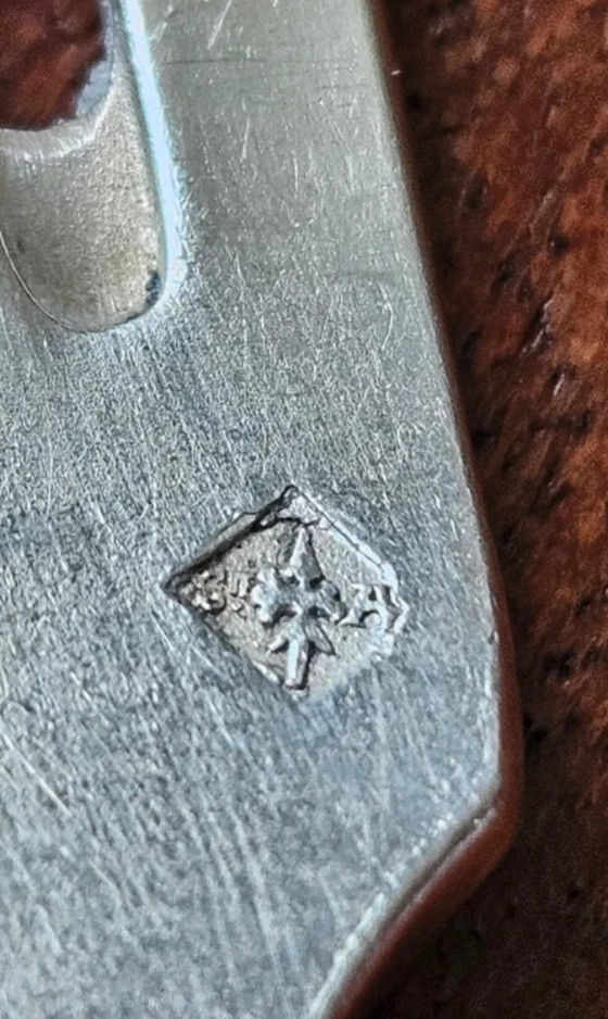 Image 1 of Prestigeträchtiges SFAM-Besteckset in einem Lancel-Paris-Etui, 29-teilig, versilbertes Metall, 1884, 100 g, Gesamtgewicht 3100 g