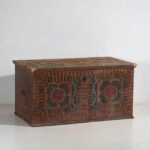 Grande baule antico dipinto a mano (c.1900) #50 – Armadi contenitori (photo 6 of 40)