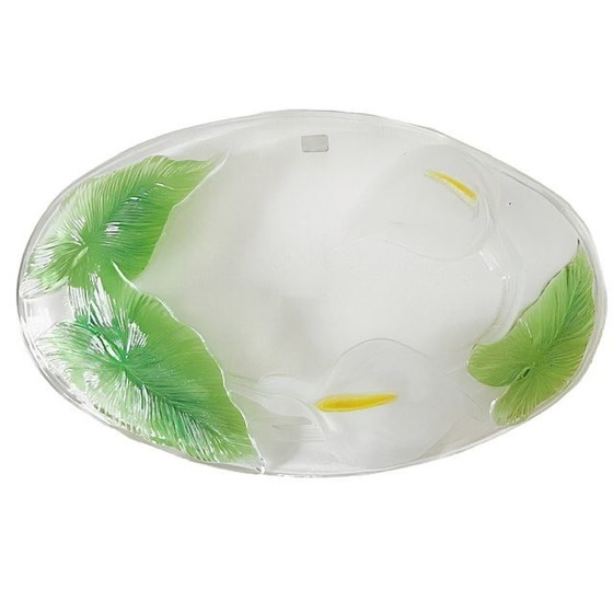 Image 1 of Ciotola in vetro vintage Luminarc Arum in stile Art Nouveau, anni '50