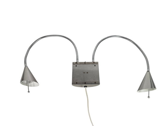 Image 1 of Hala Zeist  - flexibele armen - geborsteld aluminium - post modern - 80's