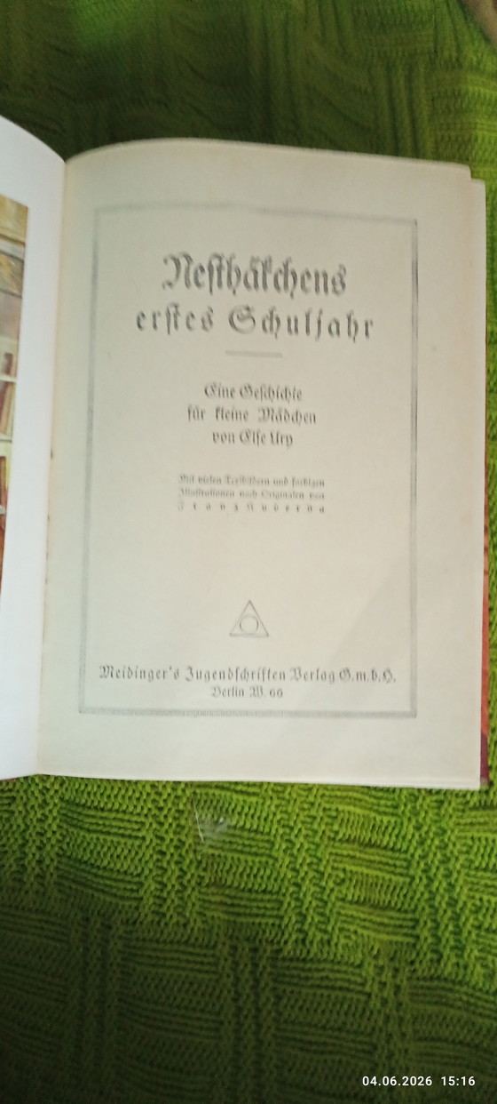 Image 1 of Livre de première année d'école du plus jeune enfant d'Else Ury, style vintage rétro antique