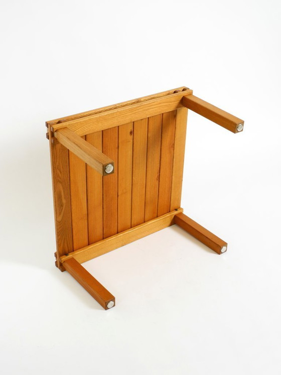 Image 1 of Salontafel uit de "Farmer Collection" uit de jaren 60 van Gerd Lange voor Bofinger, gemaakt van lichtbruin gebeitst essenhout.