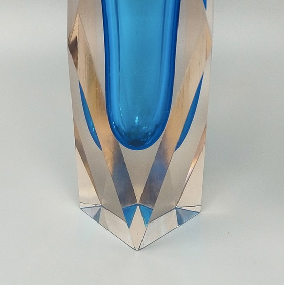 1960s Large Flavio Poli for Seguso Murano Glass Vase – Vintage (photo 8 of 9)