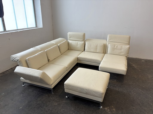 Brühl Moule designer corner sofa couch leather sofa