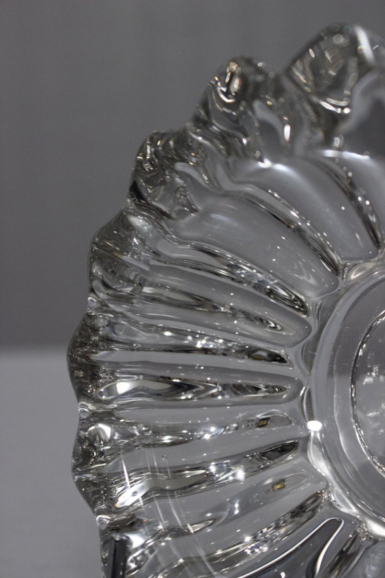 Image 1 of Posacenere di cristallo di Pierre d'Avesn, Francia, periodo Art Déco, anni '40