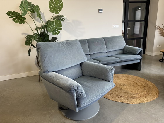 Image 1 of Leolux Bora beta complete set blue gray