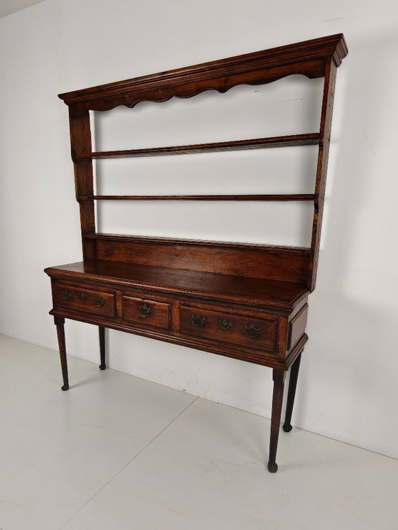 Image 1 of Late Georgian 18th-century Welsh sideboard – solid oak