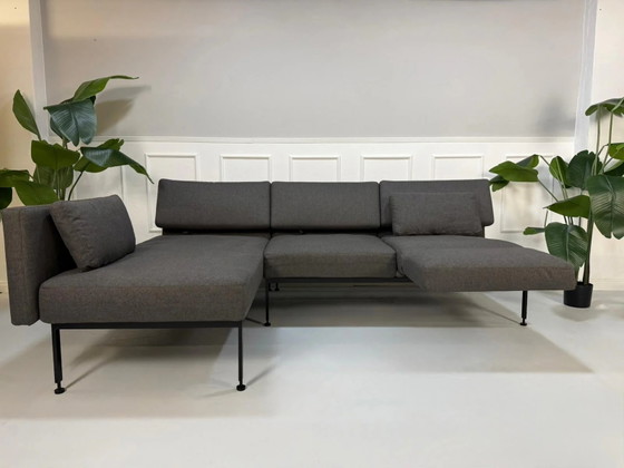 Image 1 of Brühl Roro Soft Sofa Stoff Grau Garnitur Schlafsofa Ecksofa