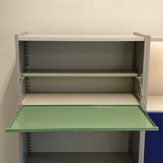 Vintage Gispen 5600 Modulaire Kast A.R. Cordemeyer – Wandkast, Metal (photo 14 of 14)
