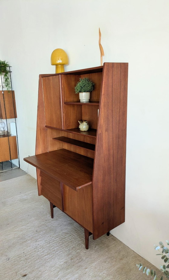 Image 1 of Vintage Teakhouten Highboard, Buffetkast Jaren '60