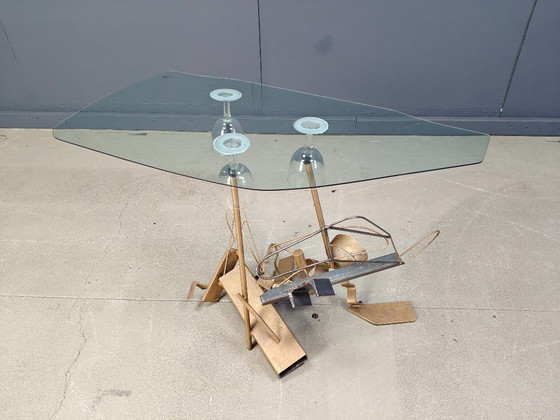 Image 1 of Sculptural lounge chair set with coffee table, 1996