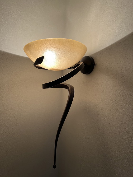 Image 1 of Set of 3 Elegant Wall Lamps + 1 Design Floor Lamp Enzo Campialini