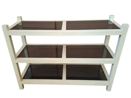 Vintage Bookcase/Console Table – 1990s Postmodern Design