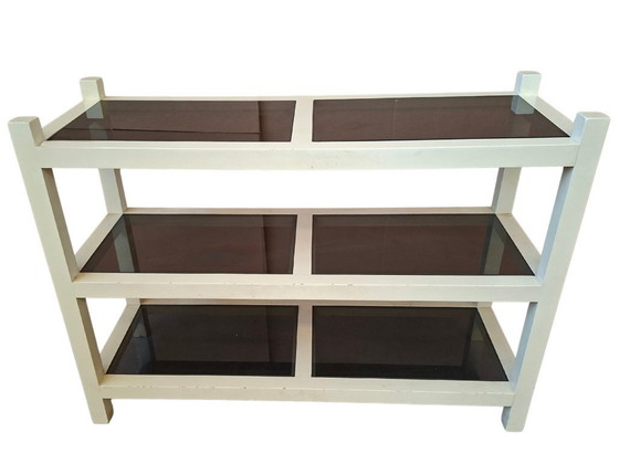 Image 1 of Vintage Bookcase/Console Table – 1990s Postmodern Design