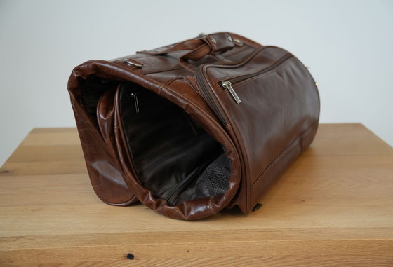 Image 1 of Vintage 80s/90s Orna 916 Leather Garment Bag – Timeless Travel Essential
