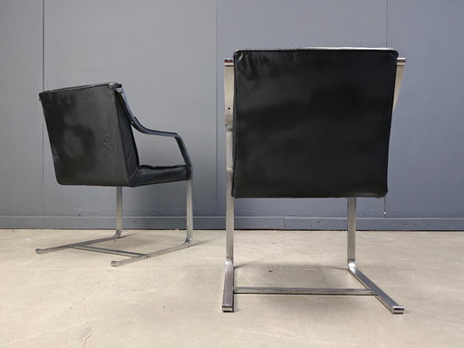 Set of 6 Rudolf Glatzel armchairs for Knoll Art Collection, 1980s