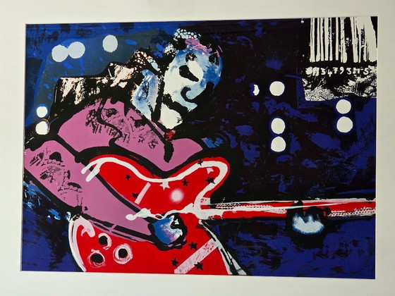 Image 1 of Herman Brood - Jimmy Hendrix - E.A. - Hand-signed