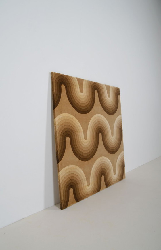 Image 1 of Vintage wandpaneel 'Curve' ontworpen door Verner Panton voor Mira-X, 1969