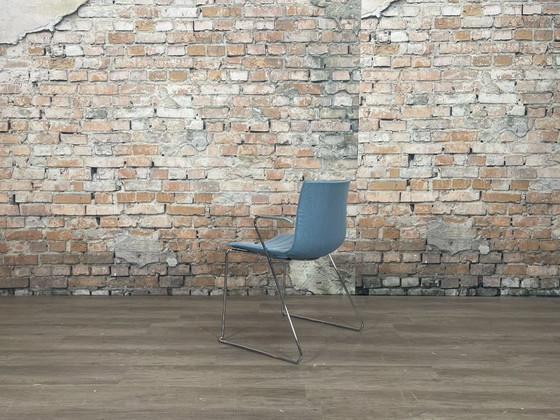 Image 1 of 6x Arper Catifa 46 blau mit Armlehne