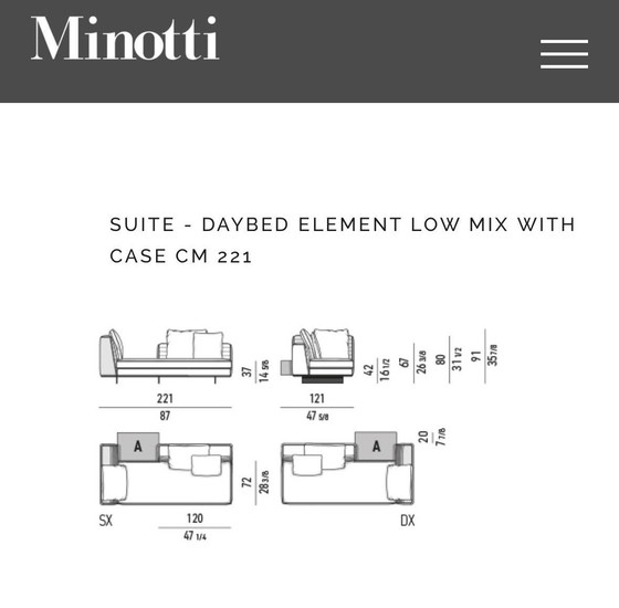 Image 1 of Minotti Roger configuration show modèle 2025 LP 40,000,-